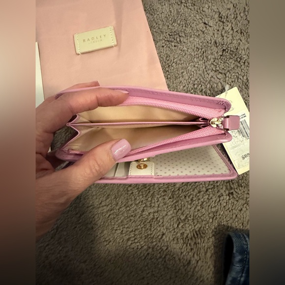 Radley London Pink Medium Leather Bifold Wallet w/dustbag NWT - Picture 5 of 7